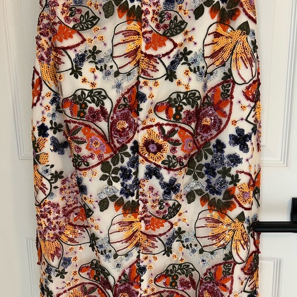 LOLA FLORAL SEQUIN MIDI DRESS - Picture 5 of 10